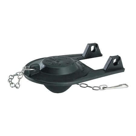 Bedding Beyond 2 in. Toilet Flapper Black Rubber for Universal BE2739206